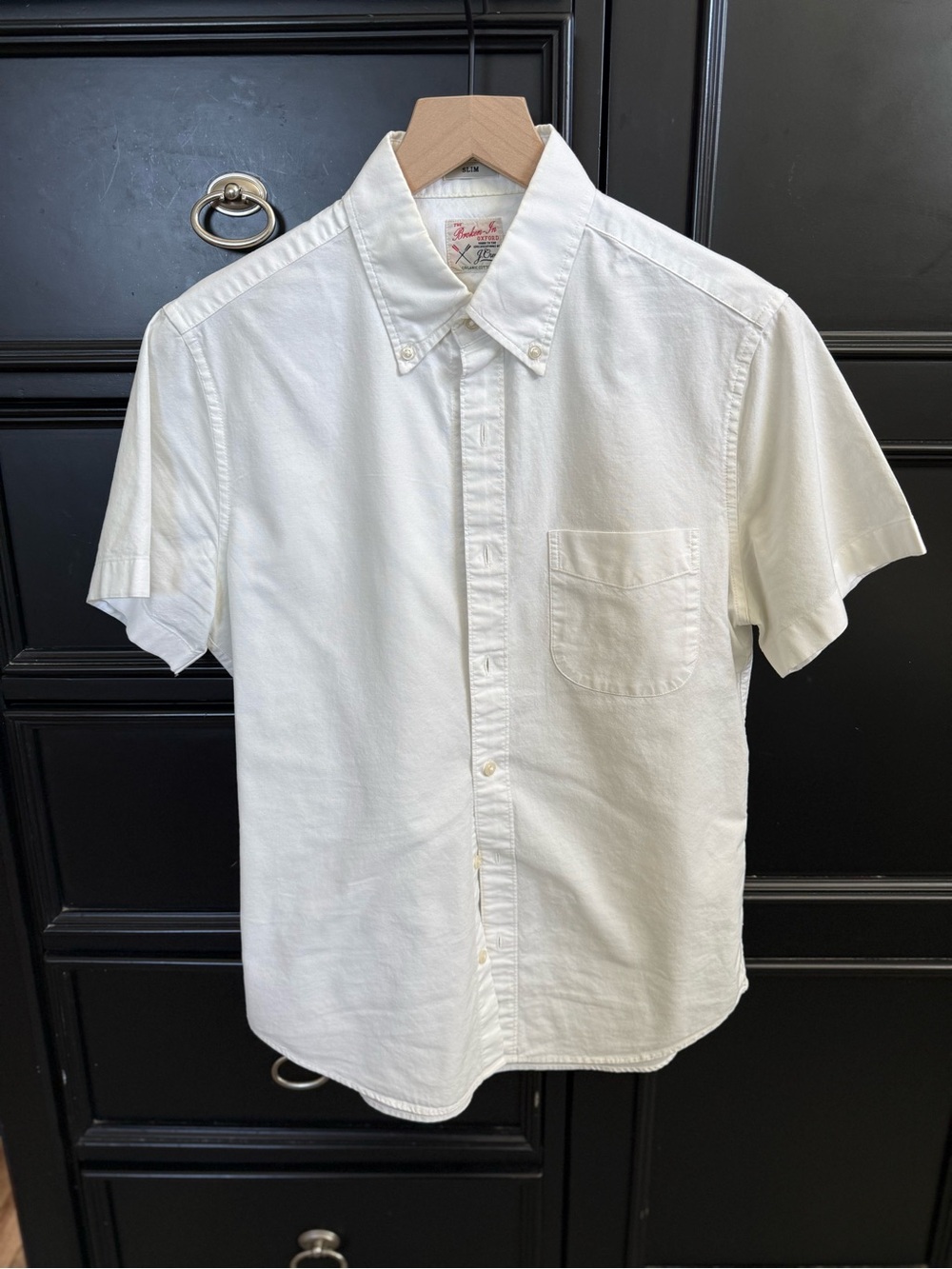 J. Crew Classic White Short-Sleeve Button-Down Shirt